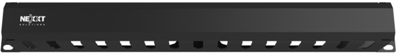 Nexxt Solutions Rack cable management duct horizontal 1U 19 Front View 1