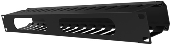Nexxt Solutions Rack cable management duct horizontal 1U 19 Front View 2