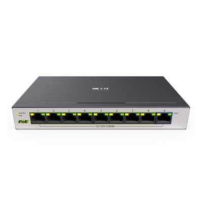 Nexxt switch VertexV900P 9 Ports 18Gbps front view