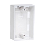 Quest Technology NFP-3005 - Surface Mount Box, Single Gang, 2" Deep, White, ABS