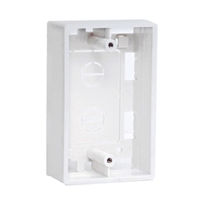 Quest Technology NFP-3005 - Surface Mount Box, Single Gang, 2" Deep, White, ABS