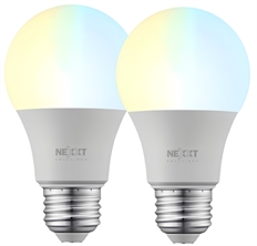 Nexxt Solutions NHB-W1102PK - Foco LED Inteligente, Luz Blanca, 800 Lúmenes, WiFi 2.4GHz, 9W, 2 Unidades