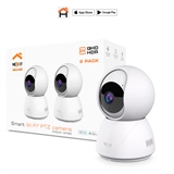 Nexxt Solutions NHC-IP11 2PK - Cámara IP Para Interiores, 3MP, WiFi 2.4GHz, Motorizada, 2 Unidades