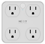 Nexxt Solutions NHP-T615 - Enchufe Inteligente, 4 Salidas, 2 USB-A, 2 USB-C, 100V/240V, WiFi 2.4GHz, Blanco