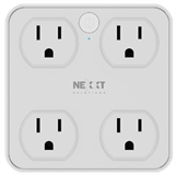 Nexxt Solutions NHP-T615 - Smart Plug, 4 Outlets, 2 USB-A, 2 USB-C, 100V/240V, WiFi 2.4GHz, White