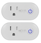 Nexxt Solutions NHP-S6112PK - Enchufe Inteligente, 1 Salida, 100V/240VCA, WiFi 2.4GHz, 2 Unidades