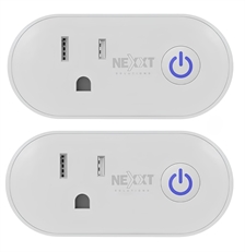 Nexxt Solutions NHP-S6112PK - Enchufe Inteligente, 1 Salida, 100V/240VCA, WiFi 2.4GHz, 2 Unidades