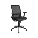 Xtech - Chair Exec Black XTF-OC413 - Silla Ejecutiva Negra, Asiento Ajustable en Altura, Reposabrazos Fijo