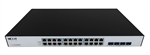 Nexxt Solutions Axis2400R - Switch Gigabit PoE+, 24 Puertos RJ45, 4 Puertos SFP, 480W, 56Gbps