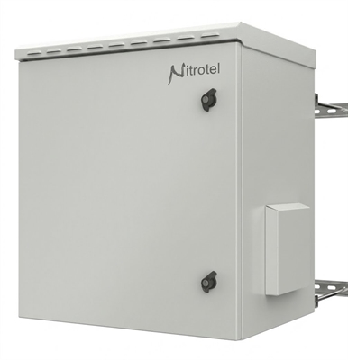 NTOC09U645-IP66 Blanco-Gabinete Metalico de Pared para Exterior 9U-Vista Frontal