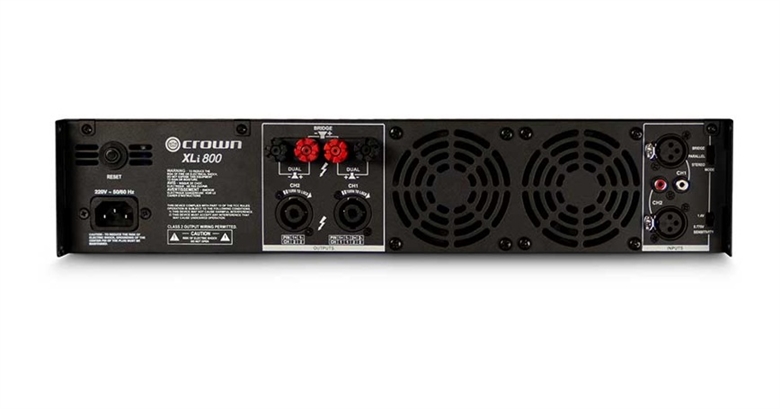 NXLI800-34-EU Amplificador de Potencia Profesional de 2 Canales-Vista Posterior