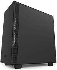 NZXT H510 - Case de Computadora, Torre Mediana, Mini-ITX, mATX, ATX, Negro Mate, Acero