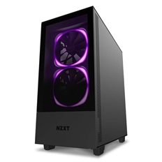 NZXT H510 Elite - Case de Computadora, Torre Mediana, Mini-ITX, mATX, ATX, Negro Mate, Acero