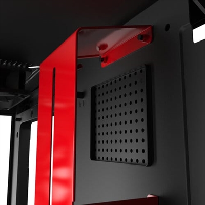 NZXT H510i Black Red Inside View