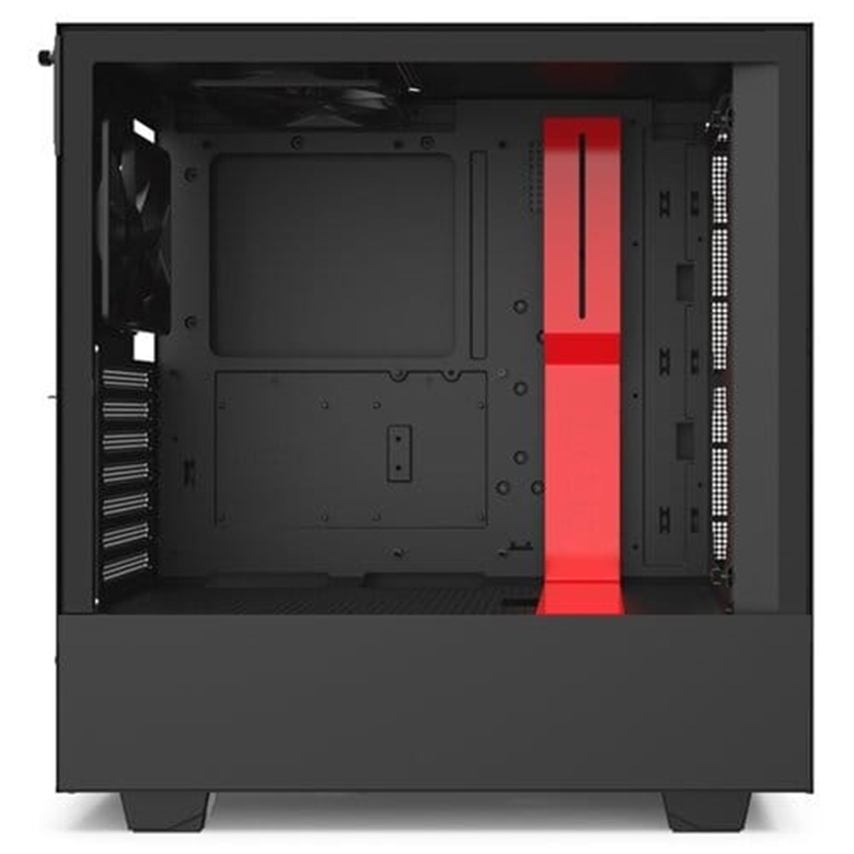 NZXT H510i Black Red Lateral View