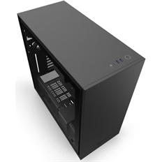 NZXT H710 - Case de Computadora, Torre Mediana, E-ATX, ATX, mATX, Mini-ITX, Negro, Acero