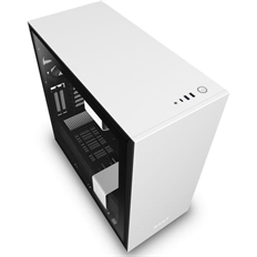 NZXT H710 - Case de Computadora, Torre Mediana, E-ATX, ATX, mATX, Mini-ITX, Blanco, Acero
