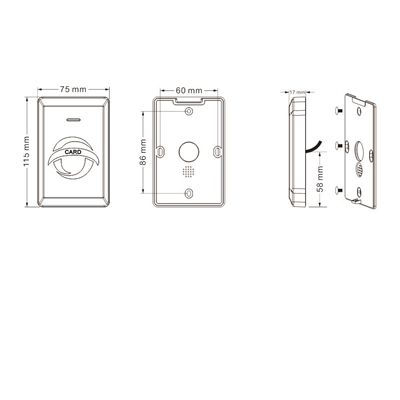 OEC-R1H-M Dimensions