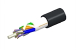 CommScope  - Cable de Fibra Óptica de Planta Externa, Multimodo OM4 de 12 Hilos, Estructura de Tubo Suelto Totalmente Dieléctrica y Libre de Gel