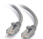 Quiktron CAT 6 U/UTP - Cable de Red RJ-45 (M/M), 0.91m, Gris, CM, 24 AWG, Snagless