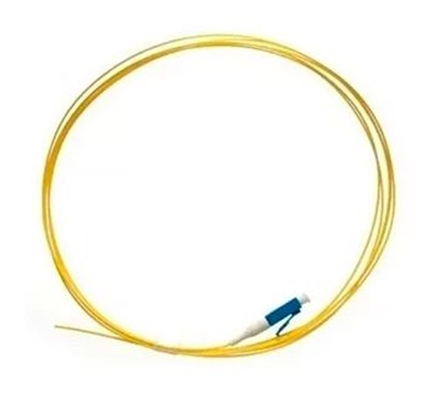 OR-810-0L0-003 Yellow-Pigtail de Fibra Optica Monomodo LC Simplex 3m-Vista Lateral