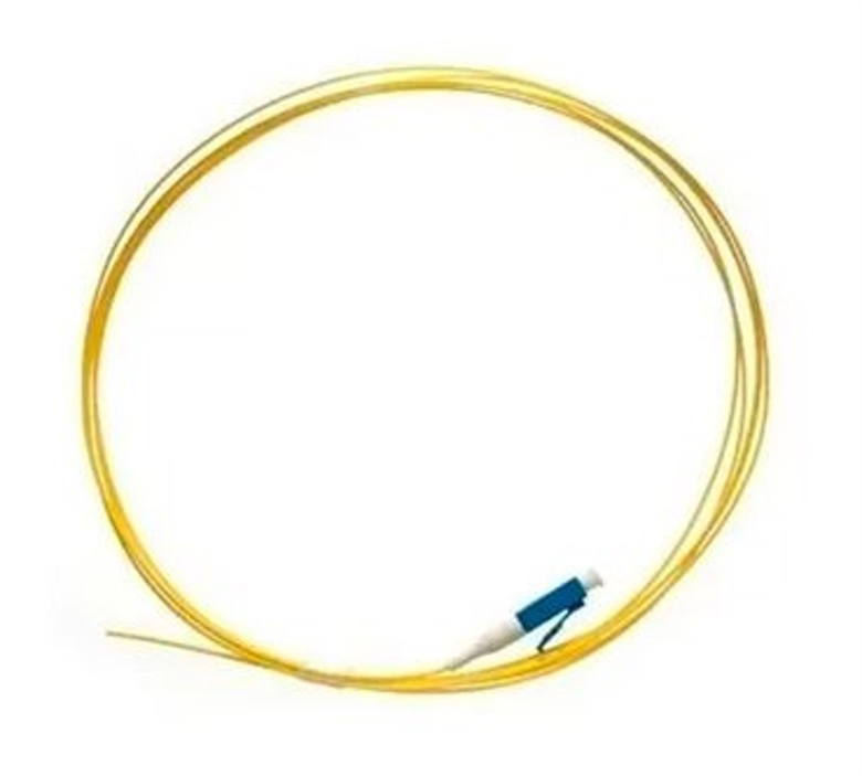 OR-810-0L0-003 Yellow-Pigtail de Fibra Optica Monomodo LC Simplex 3m-Vista Lateral
