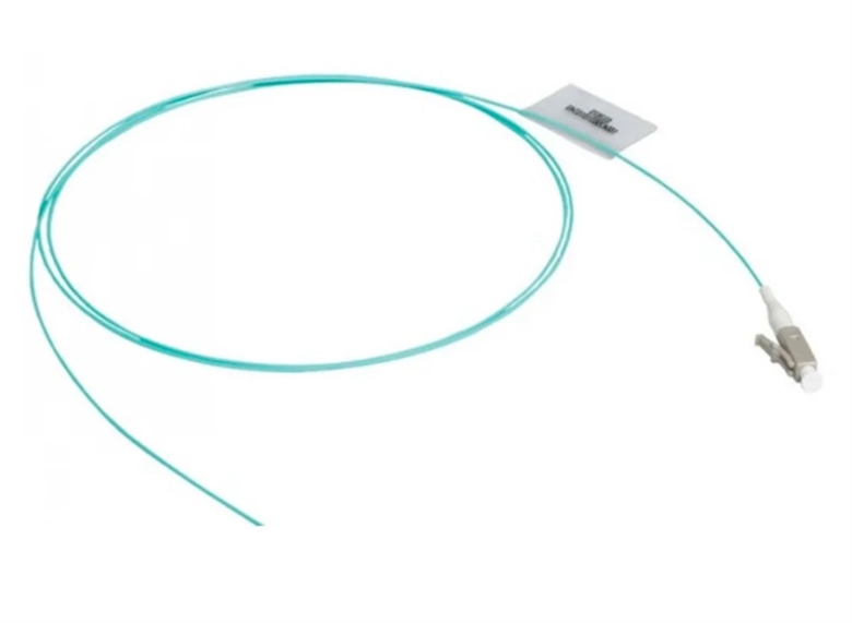 OR-852-0L9-009-55L Aqua-Pigtail de Fibra Optica OM4 LC Simplex 3m-Vista Frontal