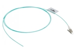 Legrand Quiktron  - Cable Pigtail de Fibra Óptica OM4, Conector LC Simplex, Fibra Multimodo 50/125 µm, Cubierta de PVC Riser, Aqua, 3 Metros