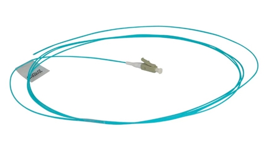 OR-852-0L9-009-55L Aqua-Pigtail de Fibra Optica OM4 LC Simplex 3m-Vista Lateral