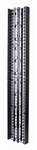 Ortronics OR-DVMS706 - Organizador Vertical de Cables, Doble Lado, 6" x 13.17" x 7 ft, Negro, con Cubierta