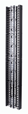 Ortronics OR-DVMS706 - Standard Vertical Cable Management Cage, Double-Sided, 6" x 13.17" x 7 ft, Black, with Cover