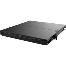 Ortronics EQ01U-CHC - Gabinete de Fibra Óptica para Montaje en Rack, 1U, Densidad Estándar, Negro