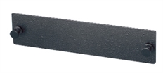 Ortronics OR-OFP-BLANK - Blank Fiber Adapter Panel, Q-Series, Black