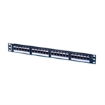 Ortronics OR-SP6U24 - Patch Panel CAT 6, 24 Puertos, Rack 19", 1U, Plano, T568A/B, Negro