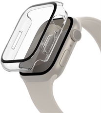 Belkin ScreenForce  - Protector de pantalla, Apple Watch Series  9/8/7/6/5/4/SE, Vidrio Templado Curvo, Negro