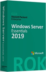 HPE Microsoft Windows Server 2019 Essentials - Physical DVD, Base License, 1-2 CPU, Single Buy, 64 bits Processor