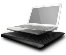 Targus  - Laptop Cooling Pad, Dual Fan Chill Mat, Up to 16" Laptops USB Powered, Built-in Cable, Black