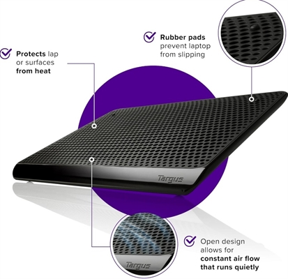 PA248U5-Black-Base Refrigerante para Laptop de 16 Pulgadas con Doble Ventilador Alimentado por USB-Caracteristicas