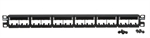 Panduit  - cppl24wbly - Panel de conexión modular Mini-Com de 24 puertos, 1U, montaje en rack, negro.