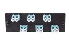 Panduit  - fap6waqdlcz - Panel adaptador de fibra LC Duplex OM4, 6 puertos (12 fibras), Opticom Modular Snap-In.