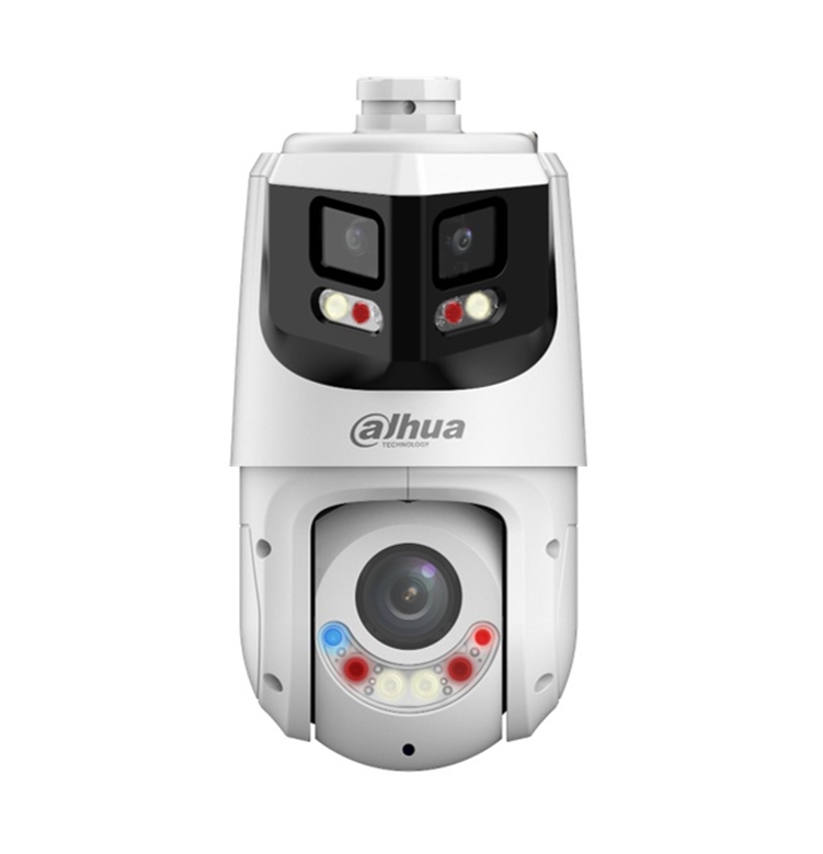 Panoramic and PTZ Hybrid Security Camera-On Front View