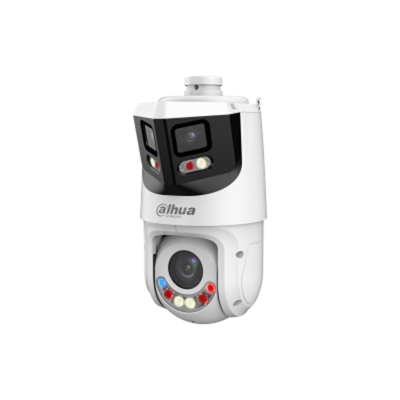 Panoramic and PTZ Hybrid Security Camera-On Lateral View