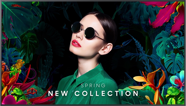 Pantalla de señalizacion 4K serie QMC de 50 QM50C Front View 1