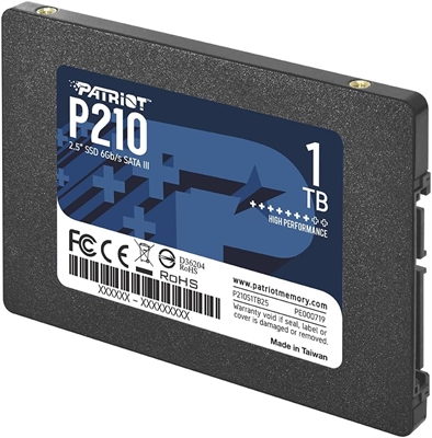 Patriot P210 - 25 Solid State Drives p210s1tb25 side view