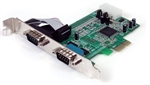 StarTech.com PEX2S553 - Adaptador PCIe, x1 PCI Express a RS232 DB9 Dual