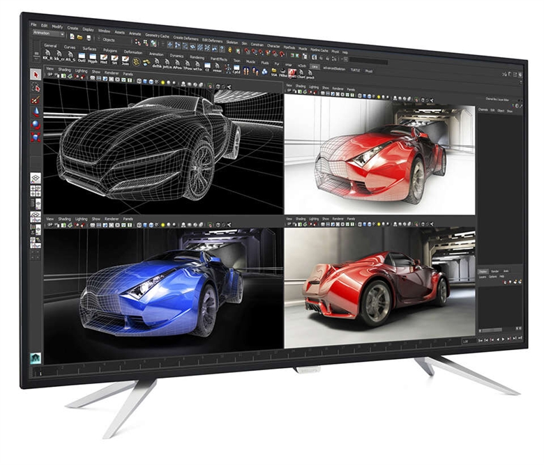 Philips BDM4350UC 4K Ultra HD 60Hz 43inch Monitor Isometric View