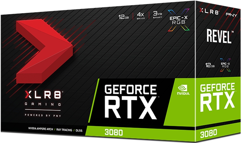PNY GeForce RTX 3080 - Box View