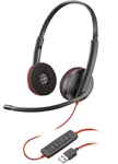 Poly Blackwire 3220 - Headset, Estéreo, Cableado, USB, 20Hz - 20kHz, Negro