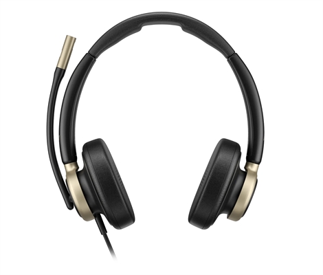 Poly Mission 825 Stereo Wired Enterprise Headset-Front View