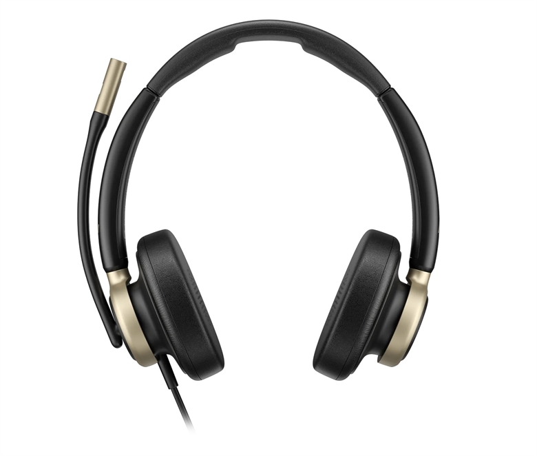 Poly Mission 825 Stereo Wired Enterprise Headset-Front View